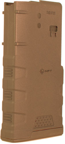 MFT Magazine AR10/SR25 7.62x51, 20rd Scorched Earth