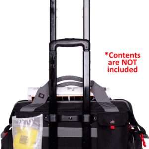 GPS Rolling Range Bag Telescoping Handle Black Durable