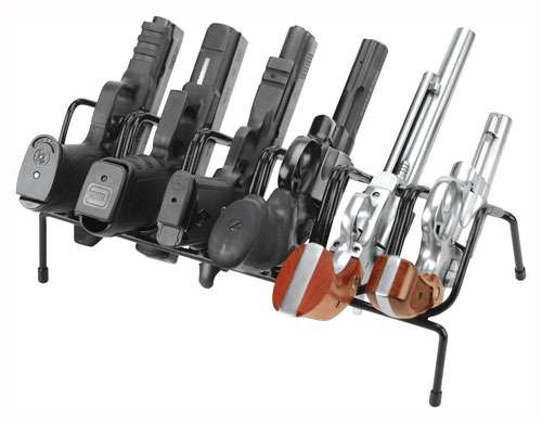 Lockdown Handgun Rack 6 Gun - Vinyl-Coated Metal