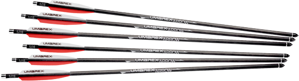 Umarex Airsaber Arrows 6 Pack - Carbon Fiber, Straight Flight Technology