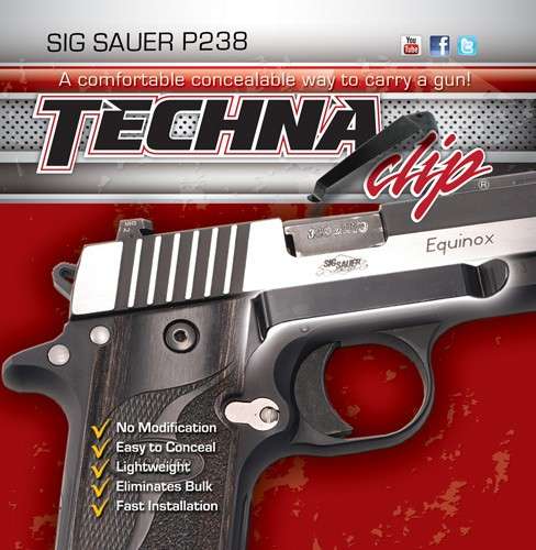 Techna Clip Sig P238 Right Side Retention Solution