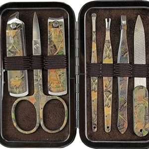 Rivers Edge Men's Green Camo Manicure Set
