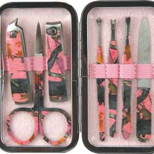 Rivers Edge Women's Pink Camo Manicure Set - 7-Piece