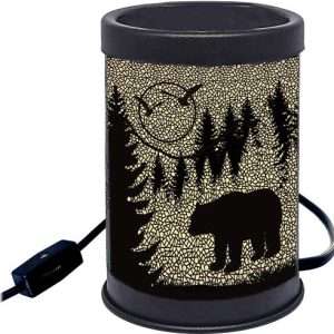 Rivers Edge Bear Silhouette Candle Warmer - Black