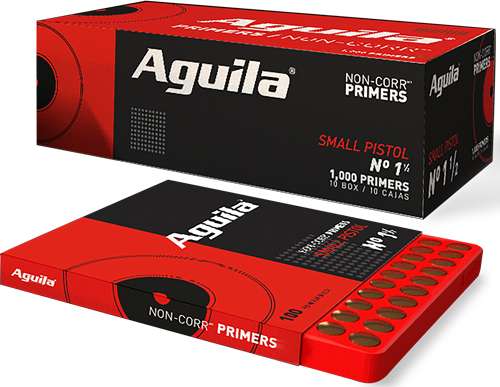 Aguila Small Pistol Primers - 5000PK, Case Lots Only