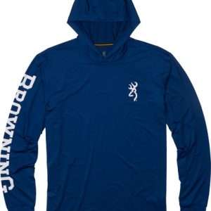 Navy Blue Large Browning Hooded Tech Hoodie
