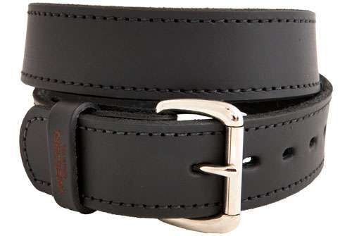 Versacarry Double Ply Leather Belt 40"X1.5" HEAVY DUTY BLK
