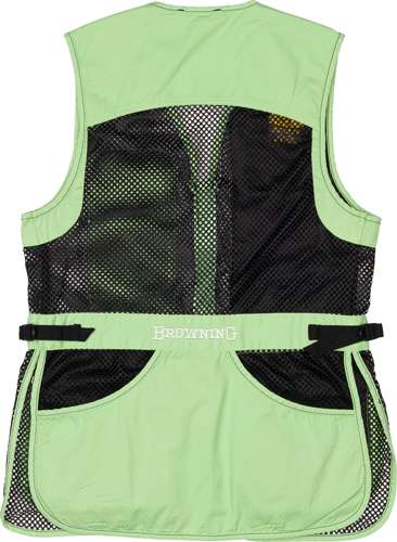 Browning Mesh Shooting Vest R- Black/Neomint Women's Hand