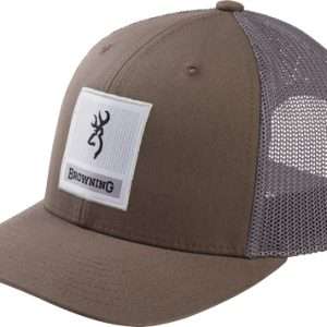 Back Square Buckmark Patch Pewter Cap - One Size Fits Most