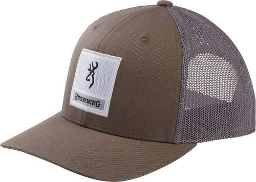 Back Square Buckmark Patch Pewter Cap - One Size Fits Most