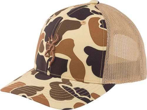 Browning Cap Cupped Up Mesh110 Vintage Tan Snapback