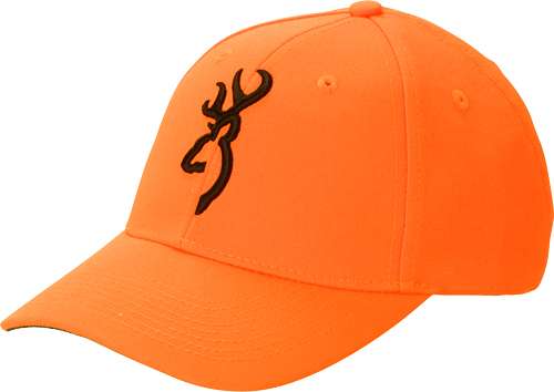 Browning Safety Orange Cap with 3D Buckmark Logo