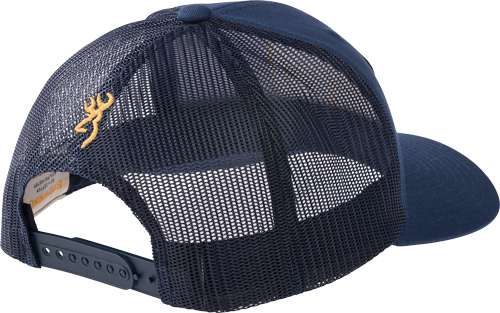 Navy Mountain Patch Snapback Cap - Browning Diamond Creek
