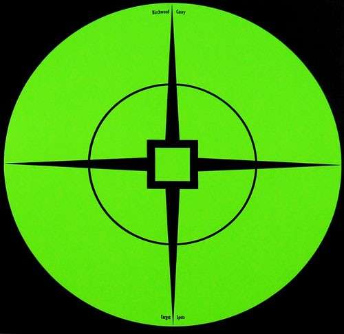 Pack of 10 Green Targets 6" Diameter - Birchwood Casey