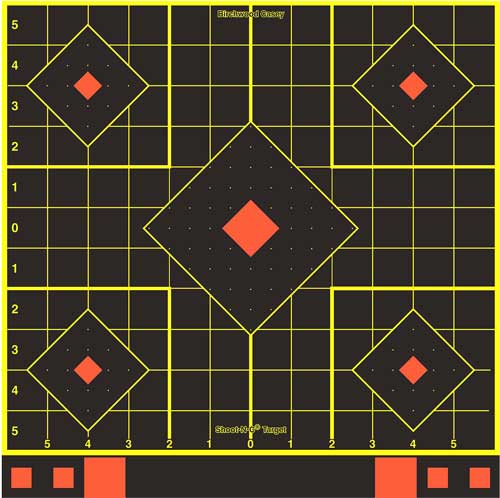 B/C Target Shoot-N-C 12" Sight-In Targets, 5-Pack