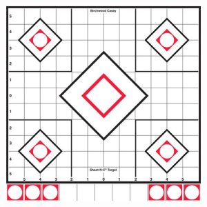 Birchwood Casey White/Black Sight-In Targets 12"