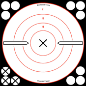 B/C Target Shoot-N-C 8" White - 6 Targets