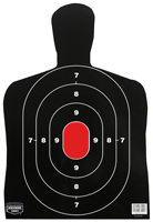 BC27 SILHOUETTE 8 TARGETS, 12x18, 27 silhouette, white splatter