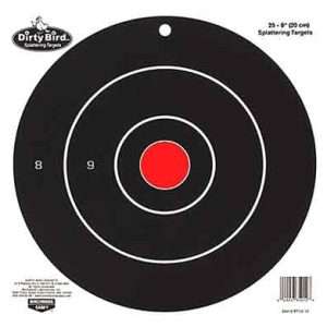 BULL'S-EYE 25 TARGETS - Improve Accuracy with 8" Targets