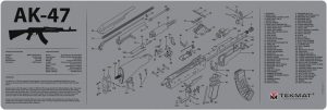 12x36 AK-47 Grey Cleaning Mat - Premium Quality