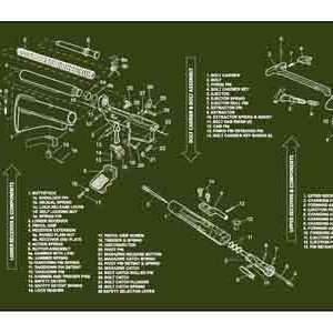 12x36 AR-15 Olive Drab Bench Mat - Maintenance and Protection