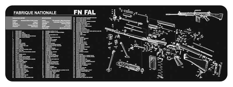 12x36 FN-FAL Armorers Bench Mat - Quality Gun Care