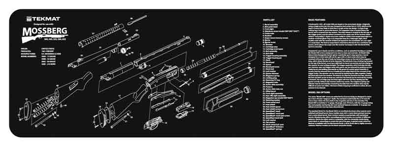 12x36 Mossberg 500 Shotgun TekMat Armorers Bench Mat