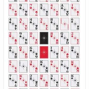 B/C Target Eze-Scorer 23"x35" - 52-Card Shoot-Up Target Set