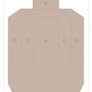 B/C Target Eze-Scorer 23"x35" IPSC Practice 5 Targets