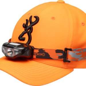 Blaze Orange Browning Cap/Headlamp Combo, 100 Lumens