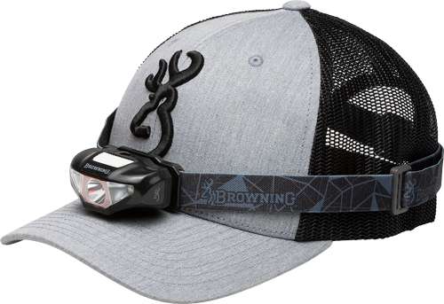Browning Gray/Black Cap with 100 Lumen Light