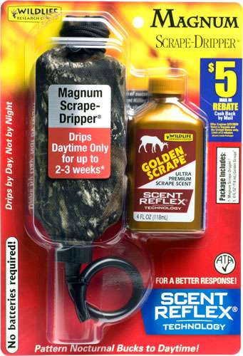 WRC Deer Lure Golden Scrape 4 fl oz Scrape Dripper Combo