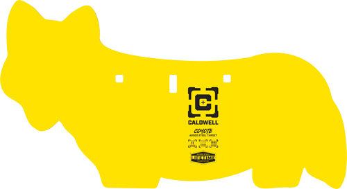 3/8" AR500 Steel Yellow Coyote Target for Precision Shooting