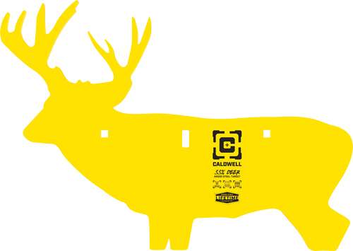 3/8" AR500 Steel Yellow Deer Target for Precision Shooting