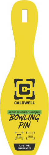 PIN TARGET 1/4" YELLOW - Caldwell AR500 Rimfire Bowling