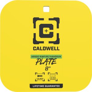 Caldwell AR500 8" Gong Target Yellow Steel