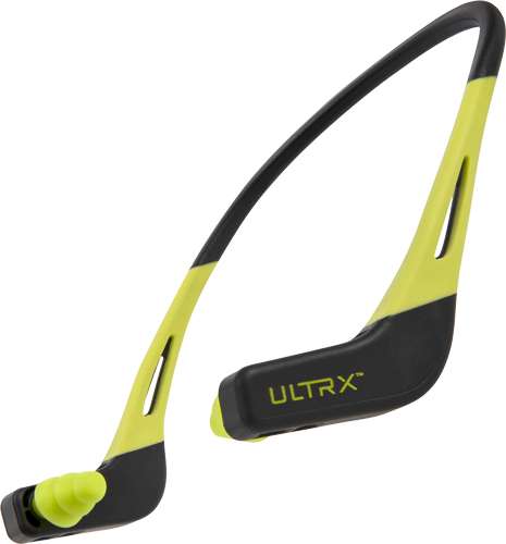 ULTRX Wave Banded Ear Plugs Gray/Yellow 22dB