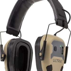 ULTRX BIONIC FUSE Bluetooth Earmuffs - FDE, Hearing & Eye Protection