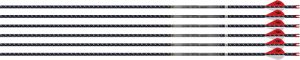 Easton Arrow 4mm FMJ 400 6-Pack with 2" Blazer Vanes