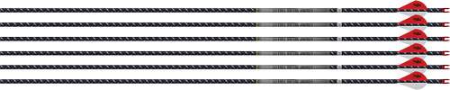 Easton Arrow 4mm FMJ 400 6-Pack with 2" Blazer Vanes