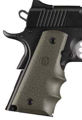 Hogue Grips Colt Govt Model OD Green Finger Grooves