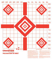 Champion Target Paper Redfield 10-Pack, Precision Sight Confirmation