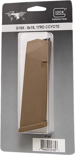 Glock OEM Magazine 19X 9mm Coyote Brown