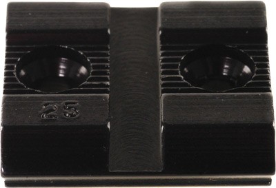 Weaver Base Top Mount #25 Aluminum Black Finish