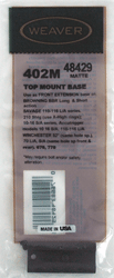Weaver Base Top Mount #402M for High Standard Marlin