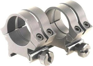 Weaver Rings Detachable Quad-Lock Silver 1" Lightweight
