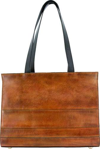 Brown Structured Handbag with Removable Strap - Hephaestus Apollo Con
