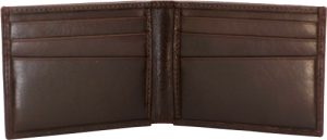 Cameleon S&W Men's Front Pocket Brown Bi-Fold Wallet