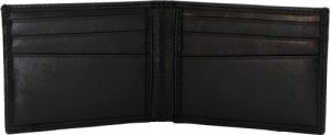 Cameleon S&W Men's Front Pocket Bi-fold Wallet Black