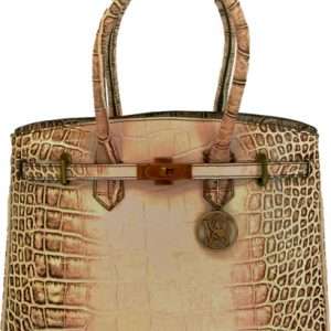 Cameleon S&W Croc Handbag - Black, 2 lbs